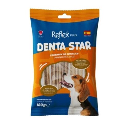 Reflex Plus Denta Star Diş Sağlığı Destekleyici Orta Irk Köpek Ödül Maması 180 gr