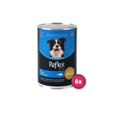 Reflex Plus Jöle İçinde Ton Balıklı Yetişkin Köpek Konservesi 400 Gr X 6 Adet