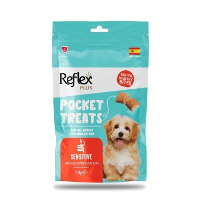 Reflex Plus Pocket Treats Hassas Köpekler İçin Köpek Ödül Maması 70 Gr