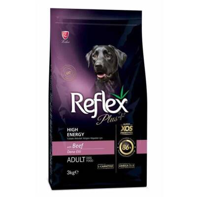 Reflex Plus High Energy Biftekli Yetişkin Köpek Maması 3 kg