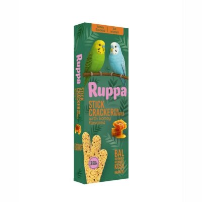 Ruppa Bal Aromalı Muhabbet Kuşu Krakeri 3'lü
