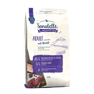 Sanabelle Devekuşu Eti Yetişkin Kedi Maması 2 kg