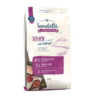 Sanabelle Senior Kümes Hayvanlı Tahılsız Yaşlı Kedi Maması 2 Kg