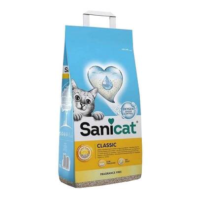 SaniCat Classic Doğal Kokusuz Topaklanan Bentonit Kedi Kumu 20 lt