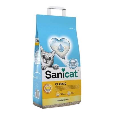 SaniCat Classic Kokusuz Topaklanan Bentonit Kedi Kumu 10 lt