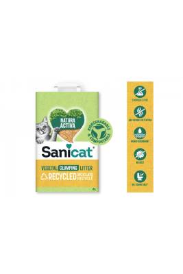 Sanicat Natura Activa Çam Peleti Bitkisel Topaklanan Bentonit Kedi Kumu 10 lt