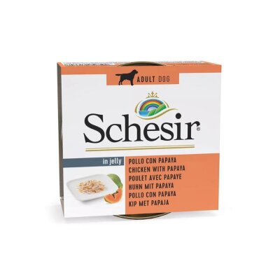 Schesir Fruit Tavuk ve Papaya Yetişkin Köpek Konservesi 150 gr