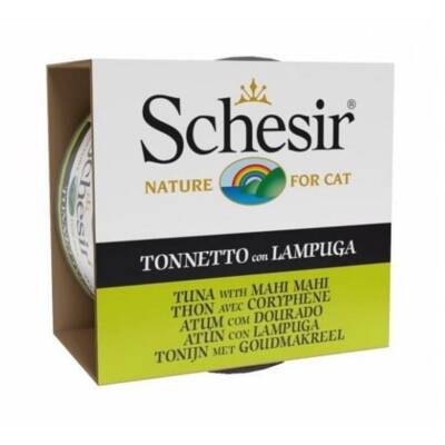 Schesir Jelly Ton Balığı ve Mahi Mahi Balığı Jöle İçinde Yetişkin Kedi Konservesi 85 gr