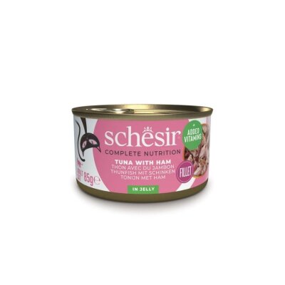 Schesir Jöle İçinde Ton Balığı ve Jambonlu Yetişkin Kedi Konservesi 85 gr