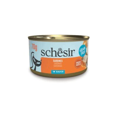 Schesir Tamamlayıcı Sardalyalı Sos İçinde Kedi Konservesi 70 gr