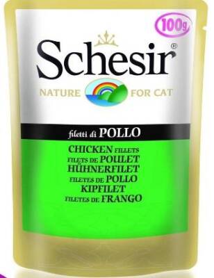 Schesir Pouch Tavuk Fileto Yetişkin Kedi Konservesi 100 gr