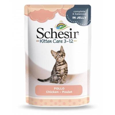 Schesir Pouch Tavuklu Yavru Kedi Konservesi 85 gr