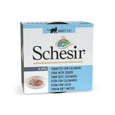Schesir Ton Balık ve Kalamarlı Yetişkin Kedi Konservesi 85 gr
