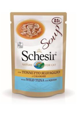 Schesir Ton Balıklı Kalamarlı Kedi Çorbası 85 gr