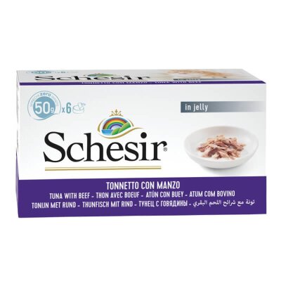 Schesir Ton Balıklı ve Biftekli Kedi Konservesi 50 gr (6 AL 5 ÖDE)
