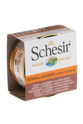Schesir Ton Balıklı Ve Somonlu Kedi Konservesi 70 gr