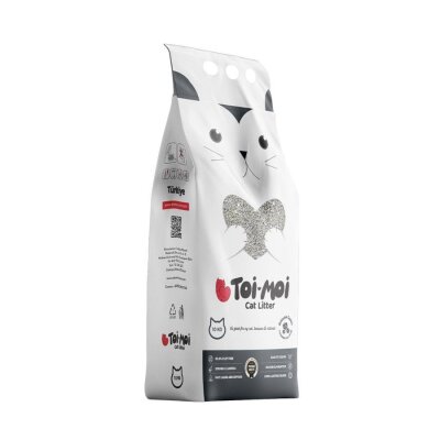 Toi Moi Aktif Karbonlu İnce Taneli Topaklanan Bentonit Kedi Kumu 10 kg