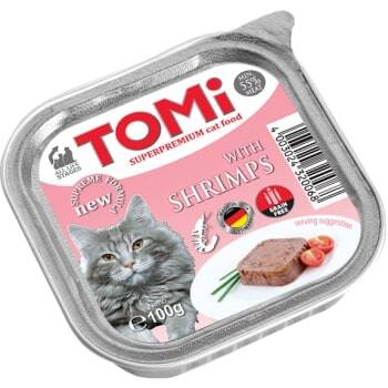 Tomi Karidesli Yetişkin Kedi Konservesi 100 gr