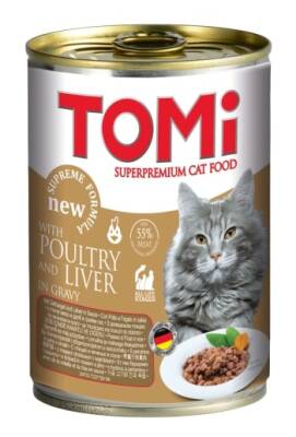 Tomi Kümes Hayvanlı Yetişkin Kedi Konservesi 400 Gr