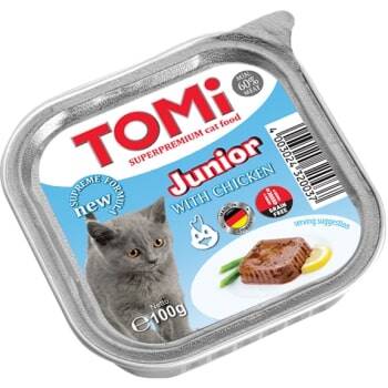 Tomi Yavru Kedi Kümes Hayvanlı Yaş Mama 100 gr