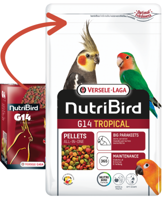 Versele Laga Nutribird G14 Tropical Paraket Pelet Kuş Yemi 1 kg