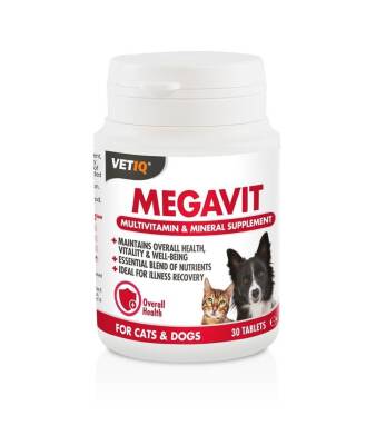 Vet IQ Megavit Kedi ve Köpek Vitamini 30 Tablet