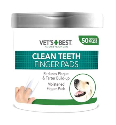 Vet's Best Köpekler İçin Diş Temizleme Parmak Pedi 50'li