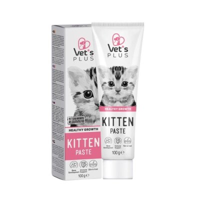 Vet's Plus Hamile ve Yavru Kediler için Multivitamin Malt Kedi Macunu 100 gr