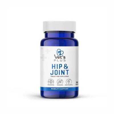 Vet's Plus Hip&Joint Kedi ve Köpekler İçin Eklem Yapısı Destekleyici Glukozamin Tablet 75 Adet