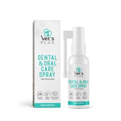 Vet's Plus Kedi ve Köpekler İçin Diş ve Ağız Bakım Spreyi 50 Ml