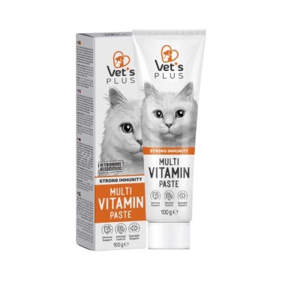 Vet's Plus Multi-Vitamin Taurinli Malt Kedi Macunu 100 Gr