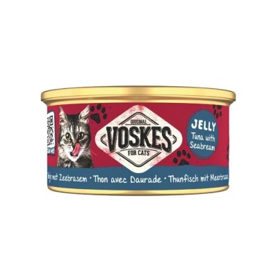 Voskes Jelly Ton Balığı ve Çipura Yetişkin Kedi Konservesi 85 gr
