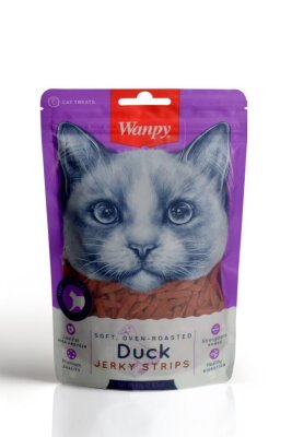 Wanpy Gerçek Ördek Şerit Yumuşak Kedi Ödülü 80 gr