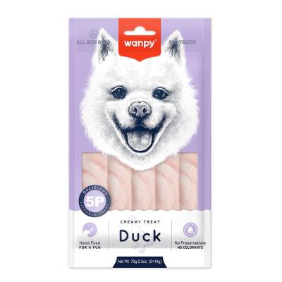 Wanpy Ördekli Sıvı Krema Köpek Ödülü 5 X 14 gr