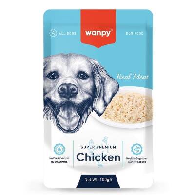 Wanpy Pouch Tavuklu Yetişkin Köpek Konservesi 100 Gr