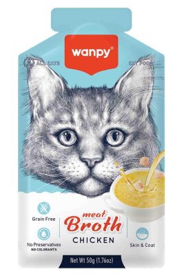 Wanpy Tavuk Etli Kedi Çorbası 50 gr