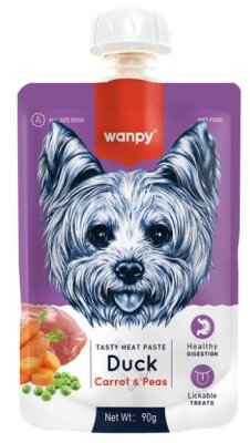 Wanpy Taze Ördekli ve Havuçlu Köpek Et Ezmesi 90 gr