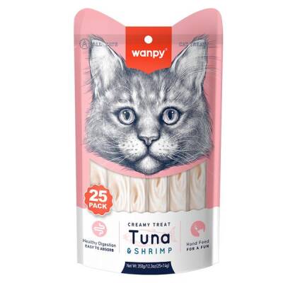 Wanpy Ton & Karides Krema Kedi Ödülü 14 gr X 25 Adet