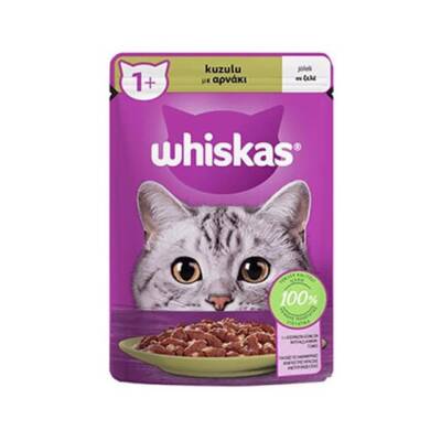 Whiskas Pouch Kuzulu Yetişkin Kedi Konservesi 85 gr X 28 Adet