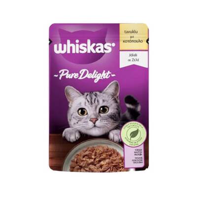 Whiskas Pure Delight Pouch Güveç Tavuklu Yetişkin Kedi Konservesi 85 gr