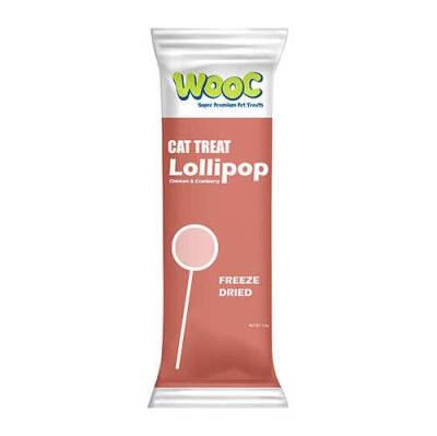 Wooc Tavuk ve Kızılcıklı Lollipop Kedi Ödül Maması 1.4 Gr 1 Adet